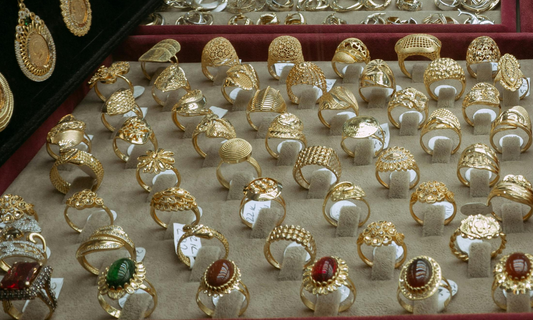 18k gold stacking rings
