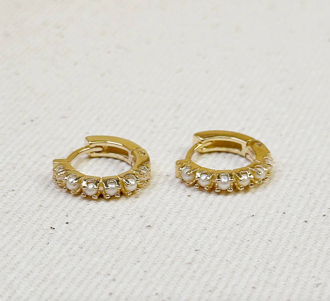 Freshwater Pearl Huggies