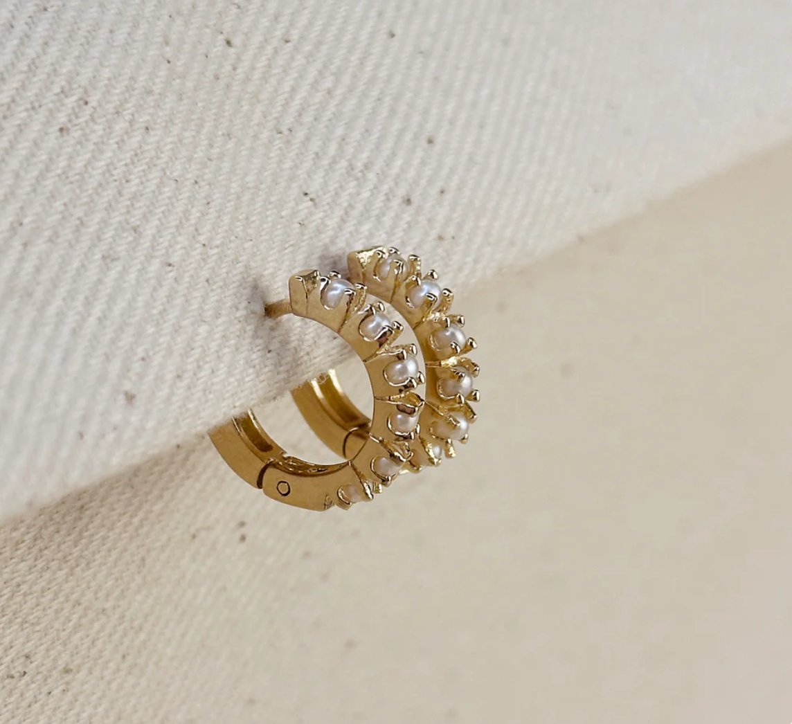 Freshwater Pearl Huggies