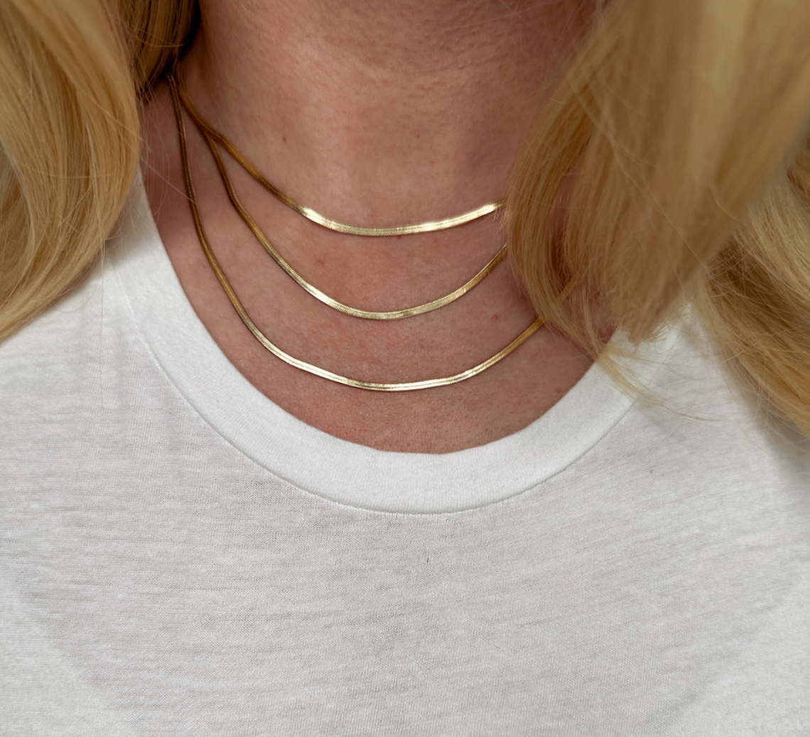 3mm Herringbone Necklace