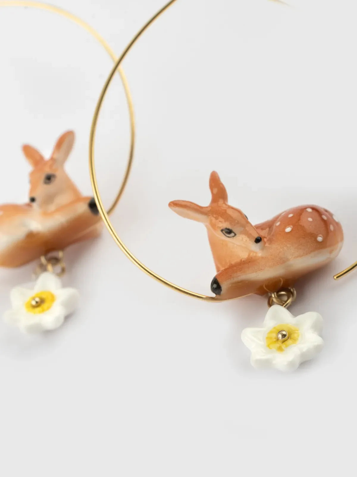 Sleeping Doe & Flower Hoops
