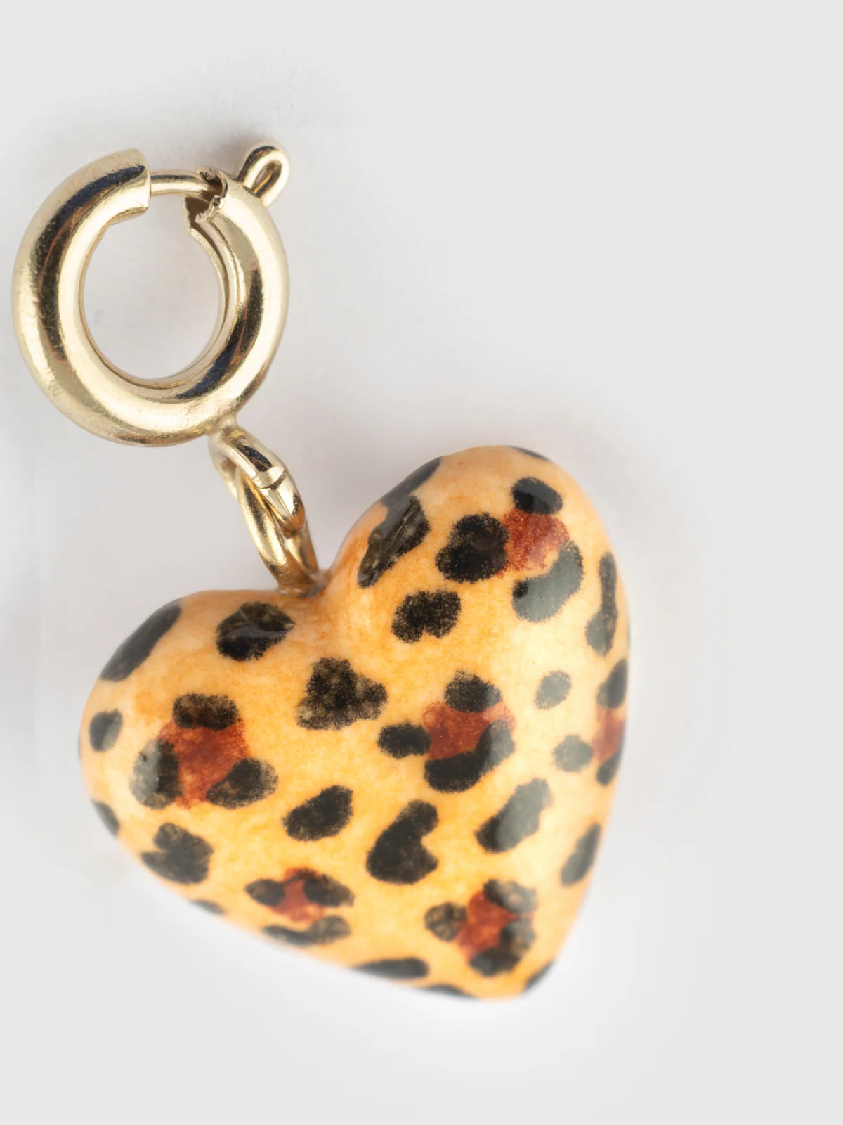 Leopard Heart charm
