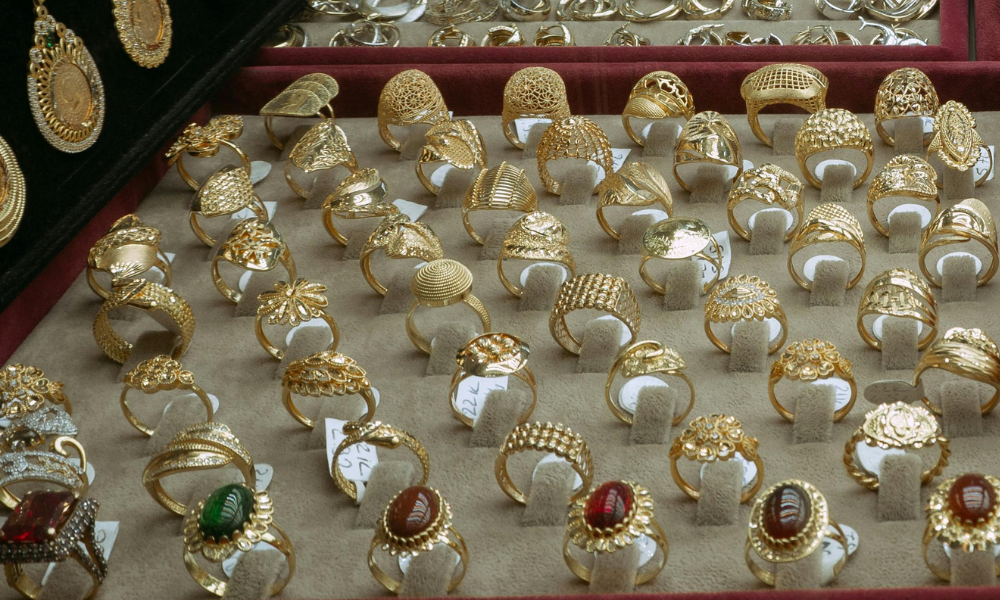 18k gold stacking rings