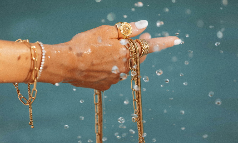 How to Stack Gold Bracelets
