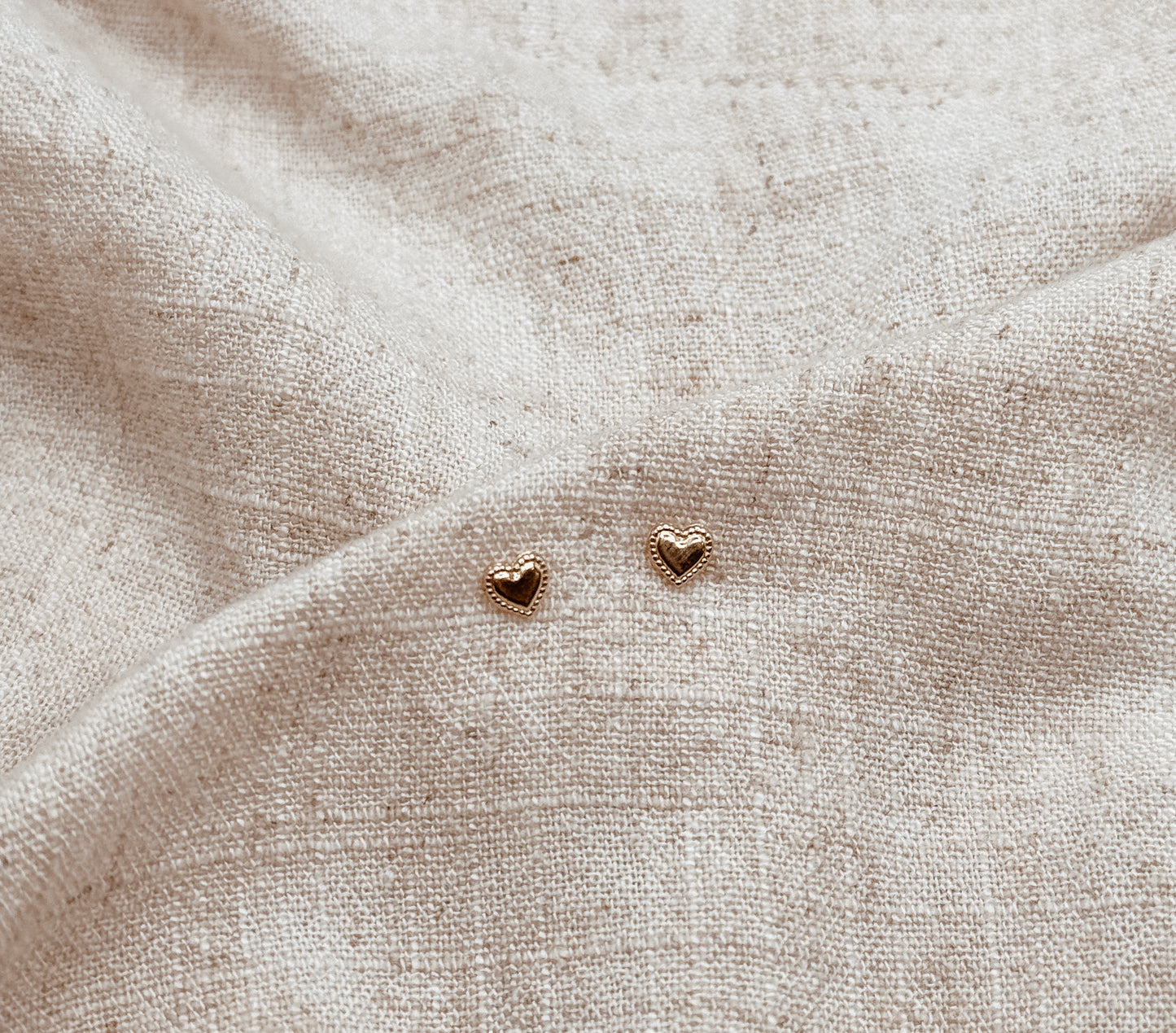 Teeny Heart Studs