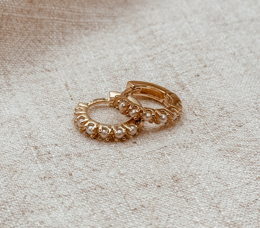 Freshwater Pearl Huggies