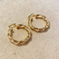 XL Double Twisted Tube Hoop Earrings