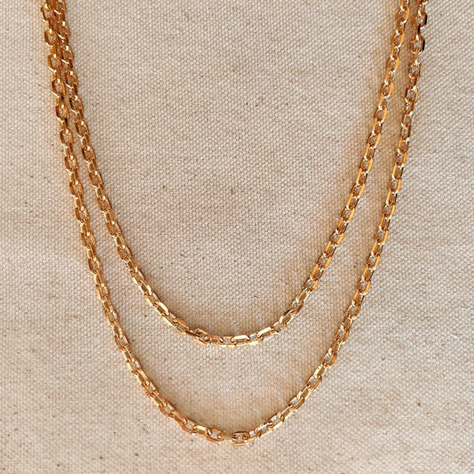 Gorgeous Unique 18k Gold Filled Link Chain