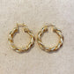 XL Double Twisted Tube Hoop Earrings