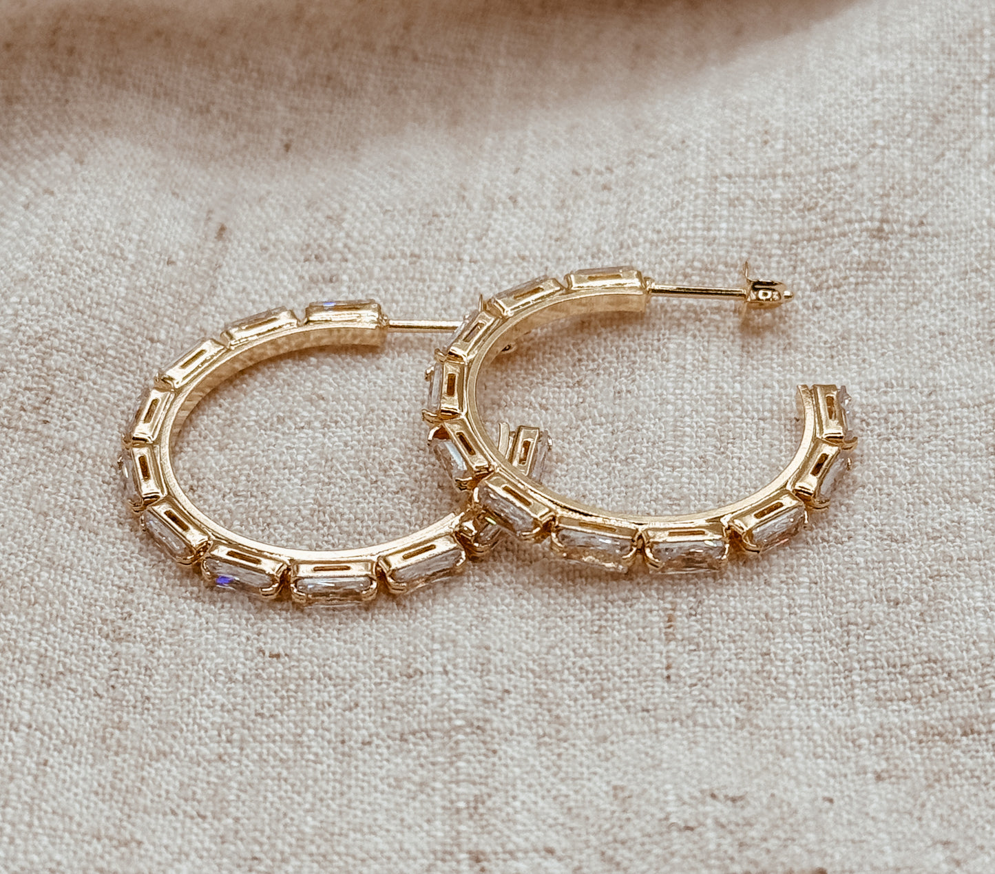 Crystal Hoops