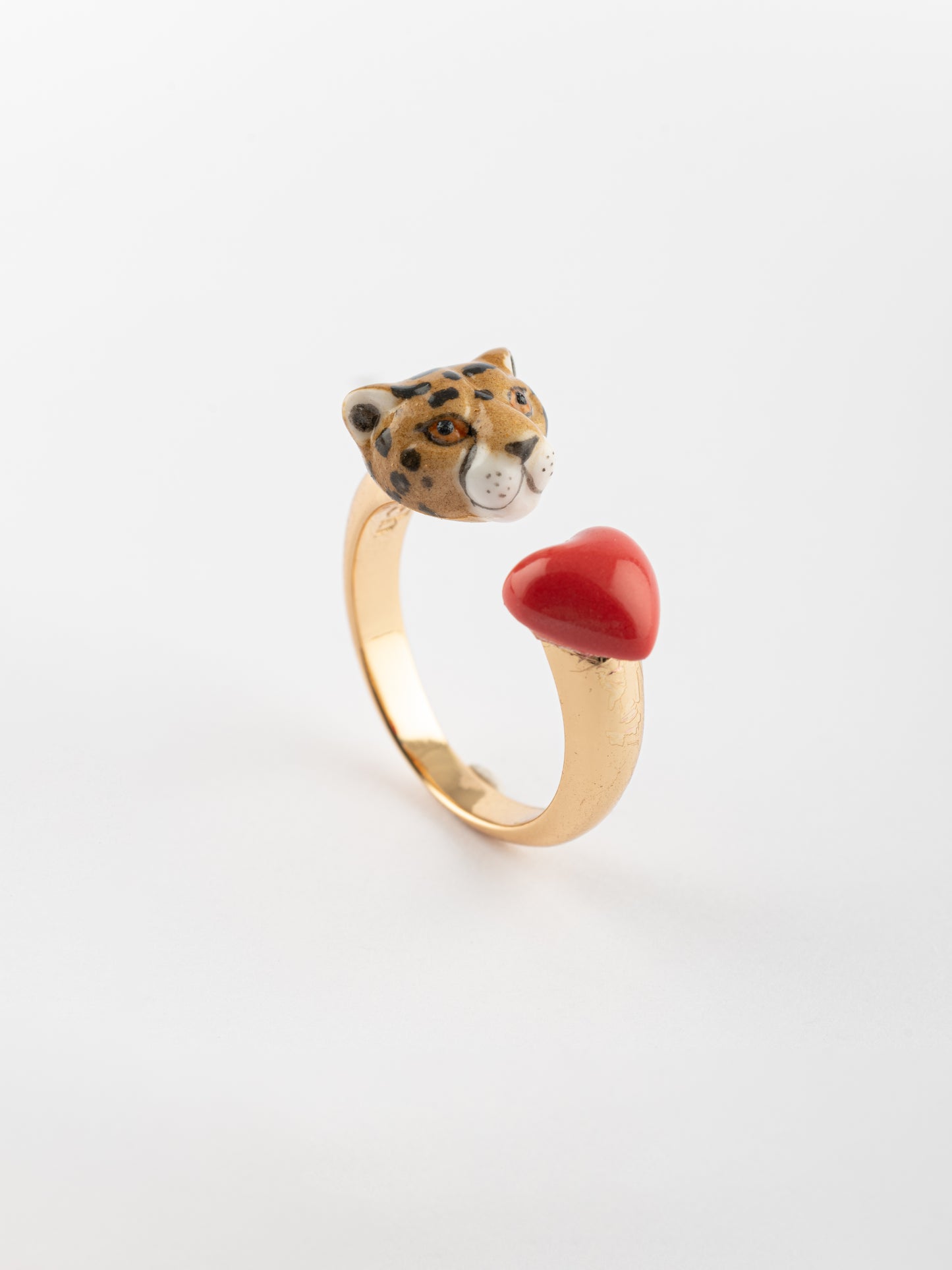 Heart & Cheetah Ring