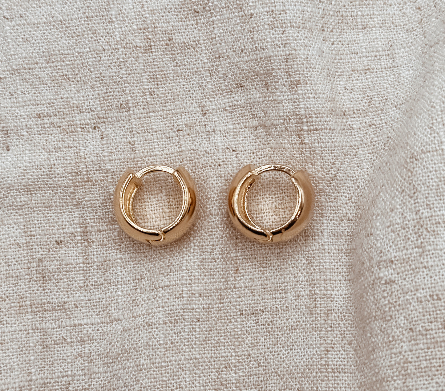 Small Chunky Clicker Hoop Earrings