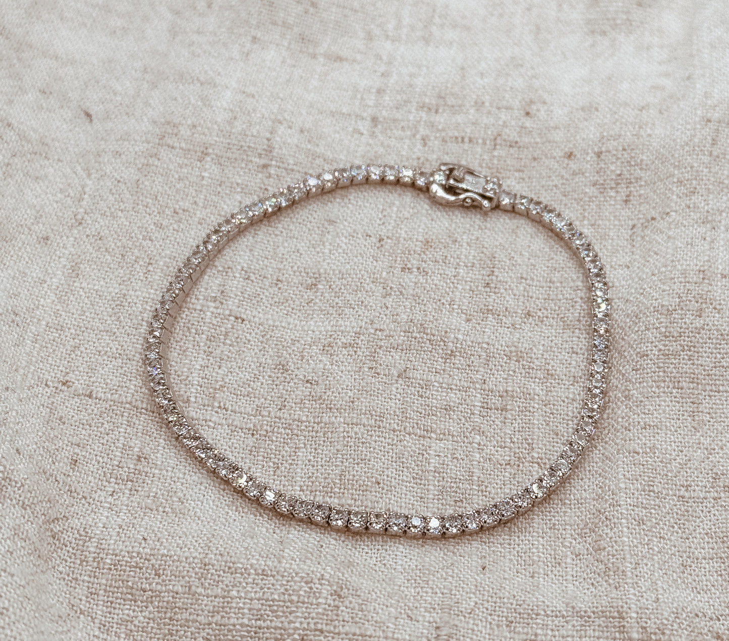 Sterling Silver Tennis Bracelet