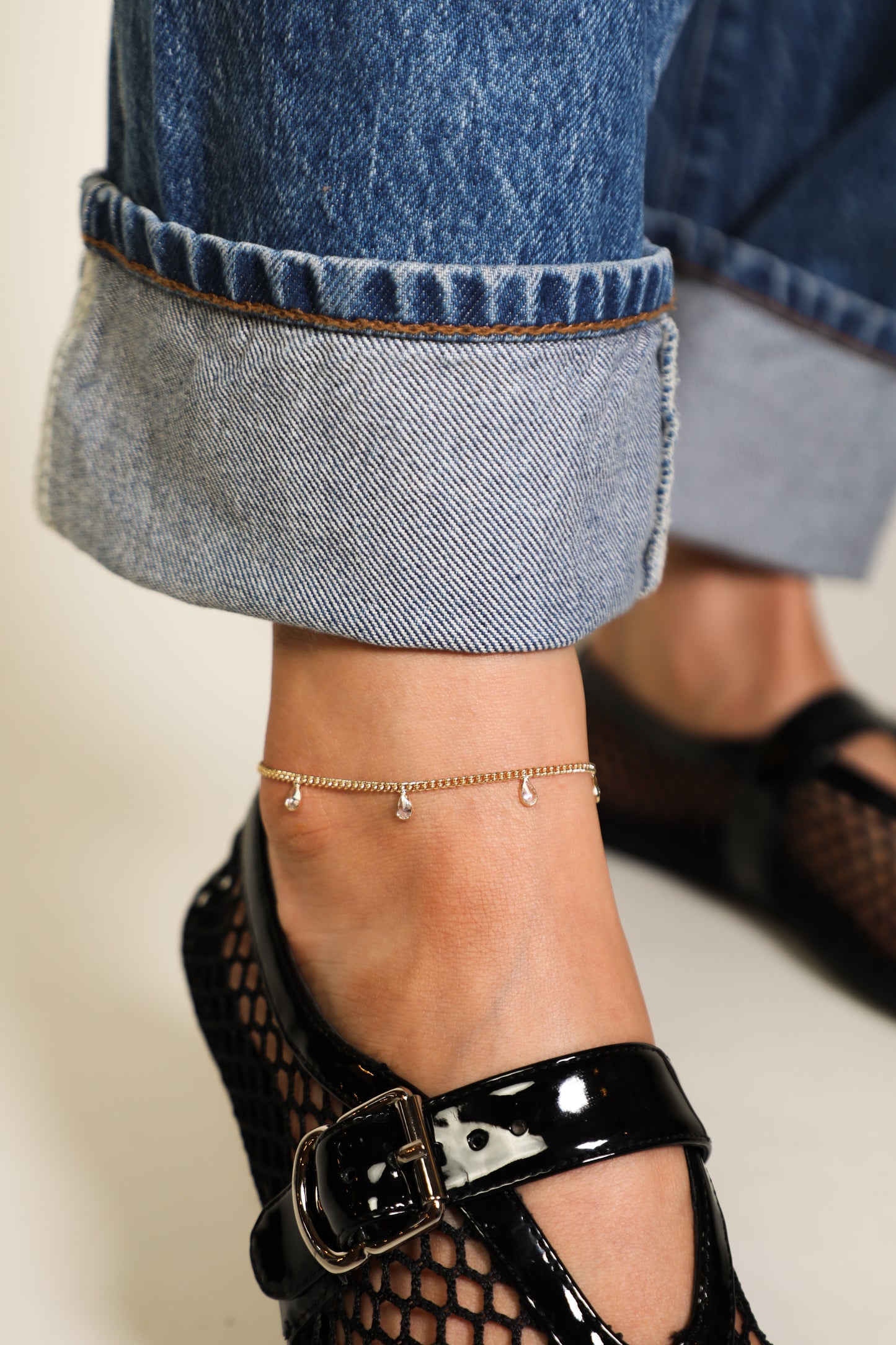 Teardrop Anklet