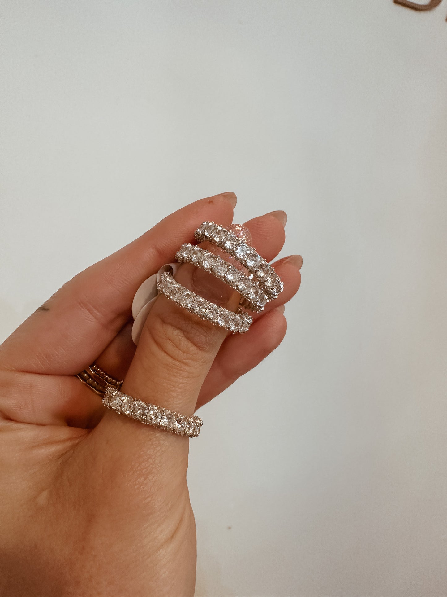 Sterling Silver Chunky Sparkle Ring