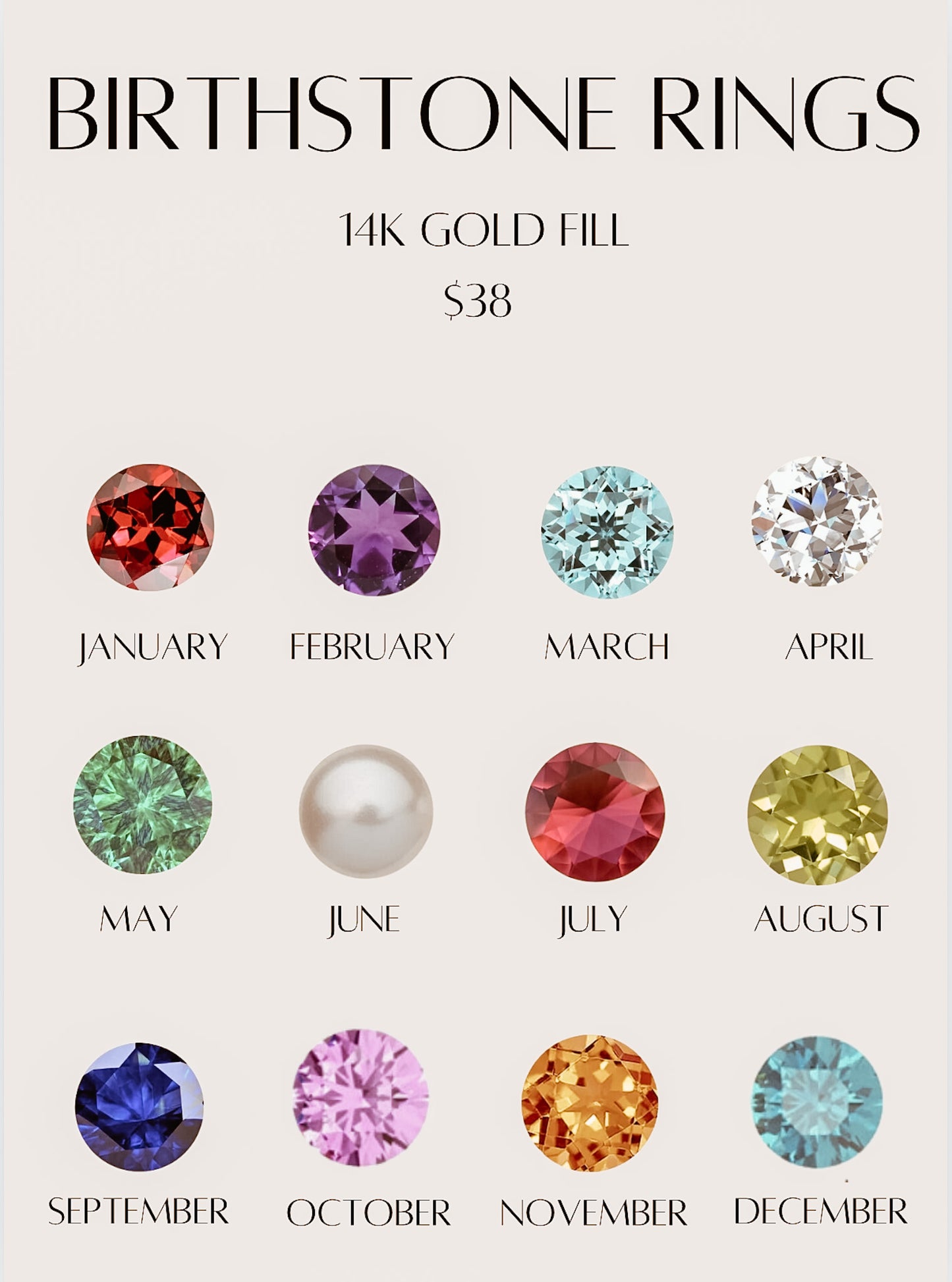 Birthstone Rings