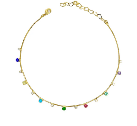 Rainbow Anklet