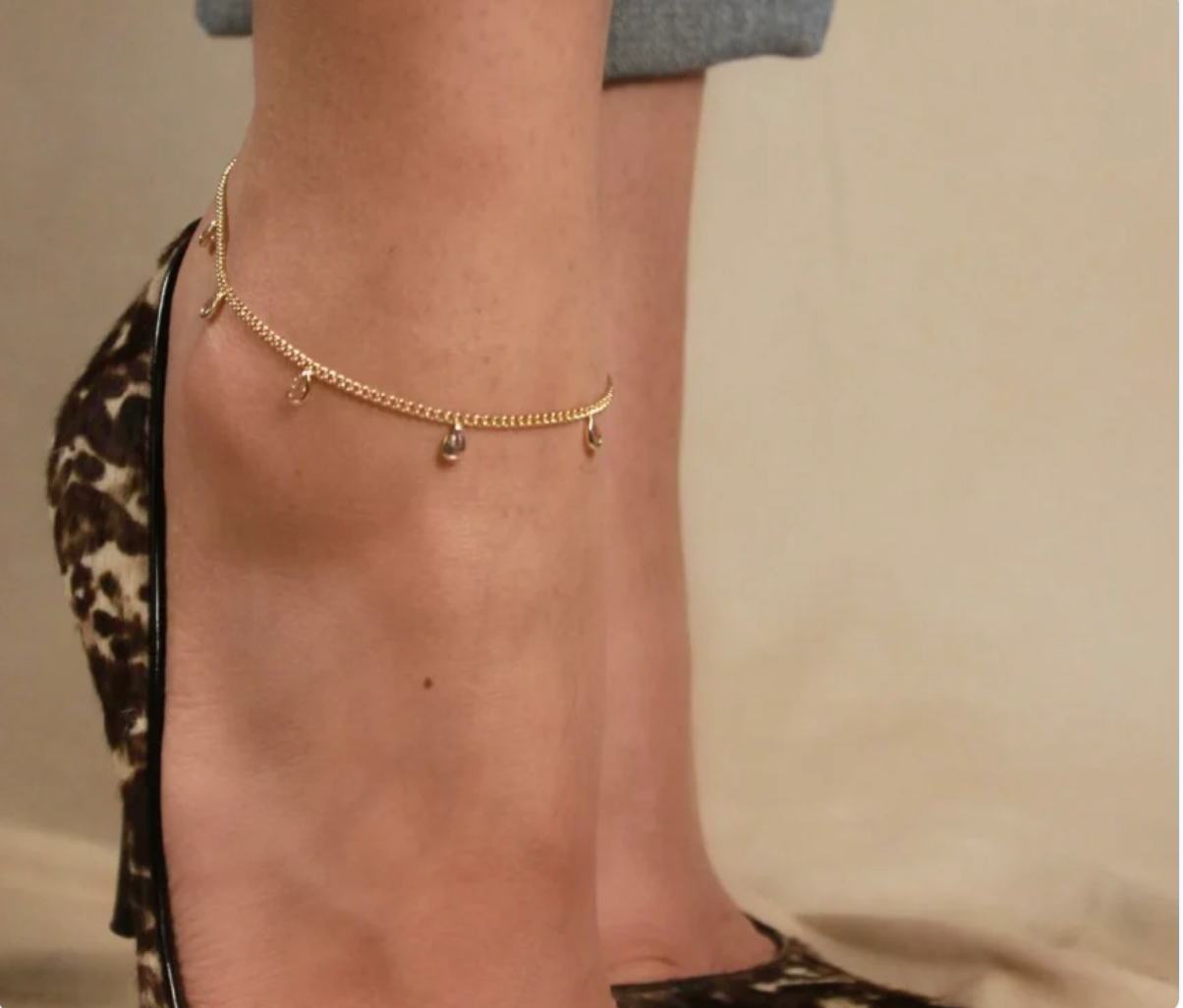 Teardrop Anklet