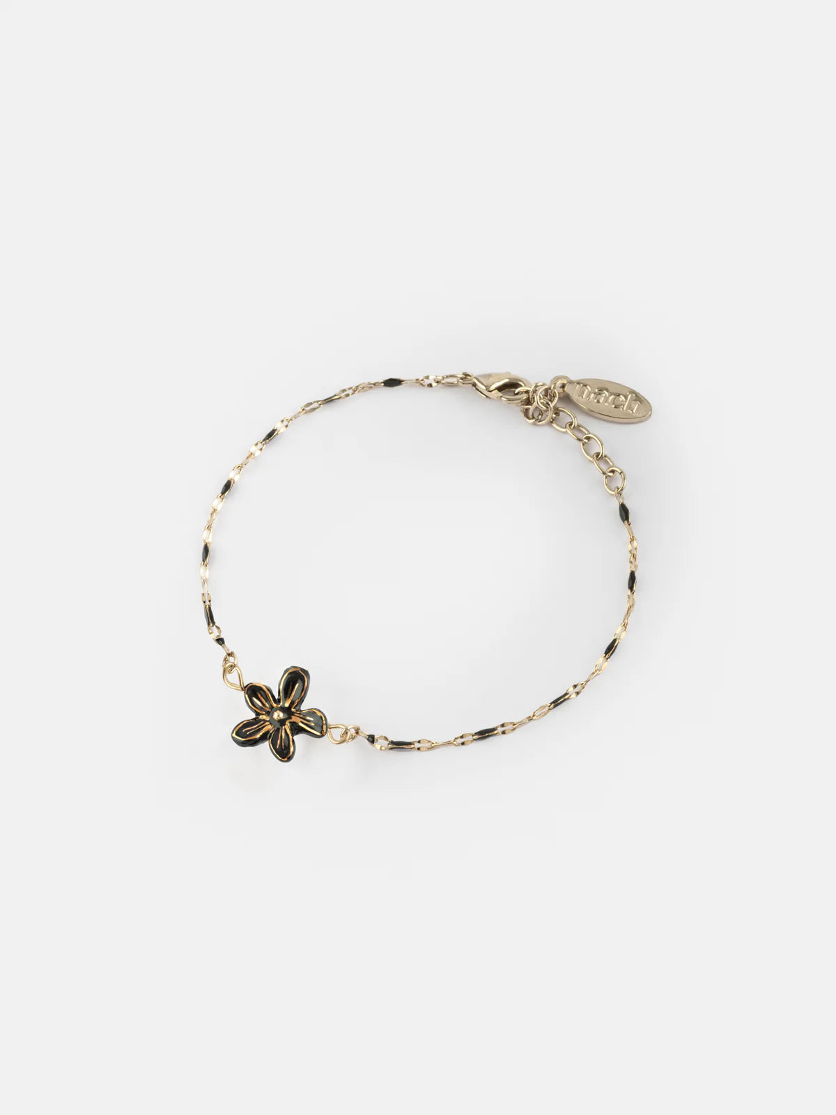 Black Erine Flower Bracelet