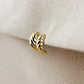 18k Gold Filled Croissant Stud Earrings