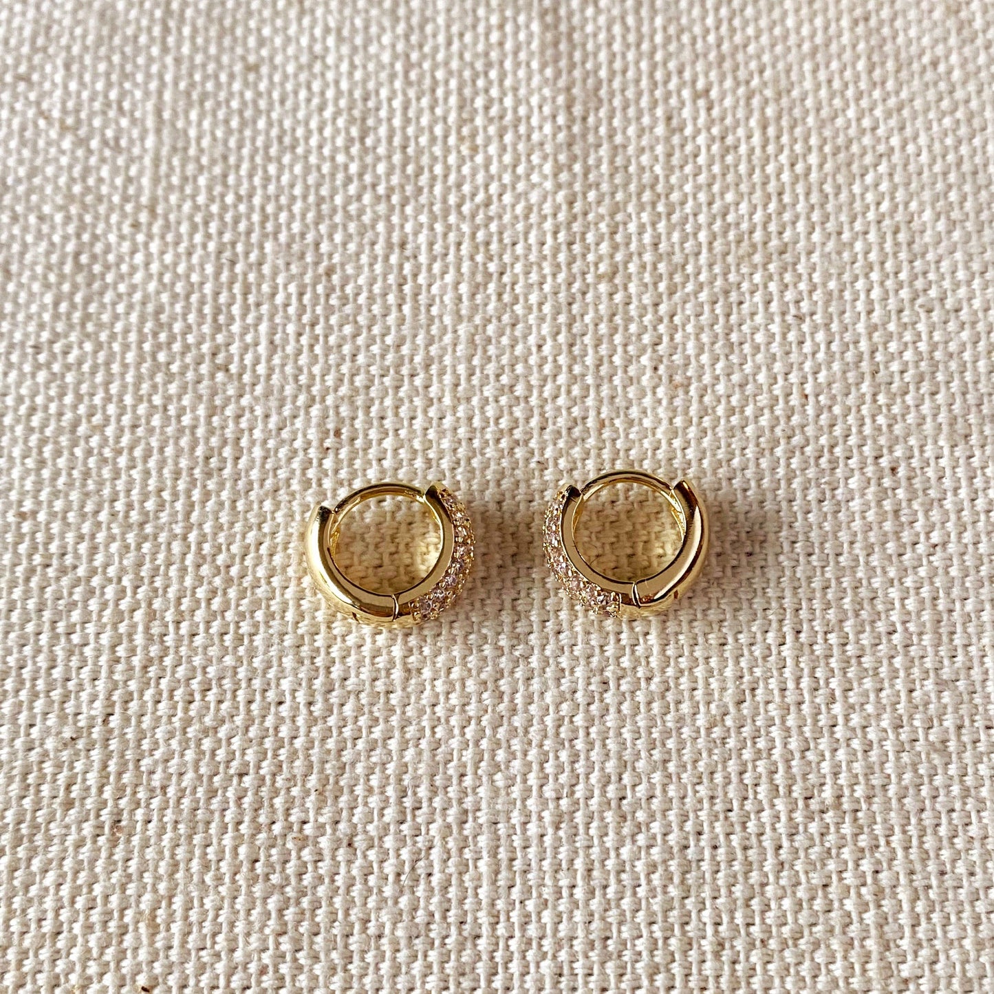 Mini CZ Hoop Earrings