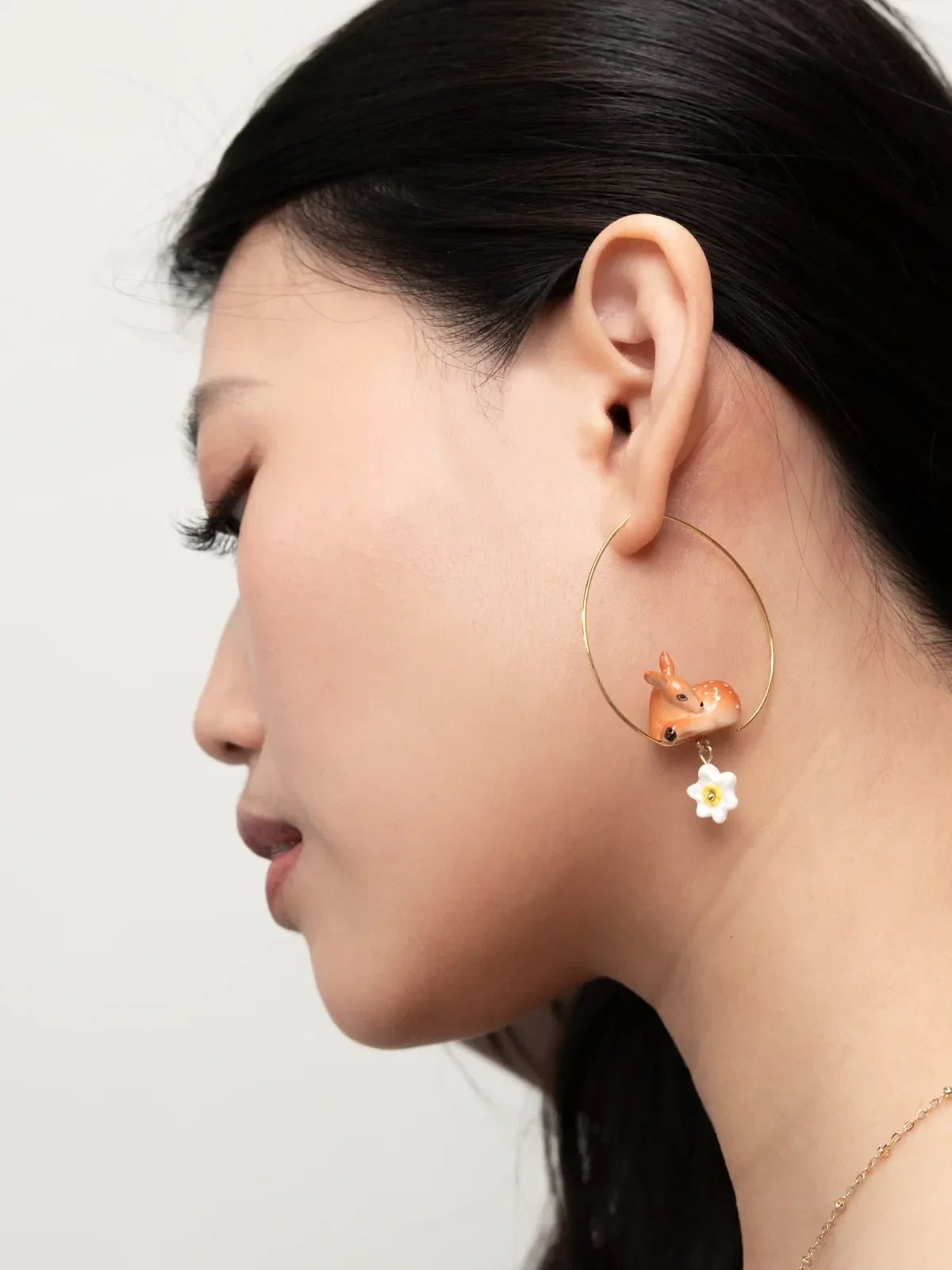 Sleeping Doe & Flower Hoops