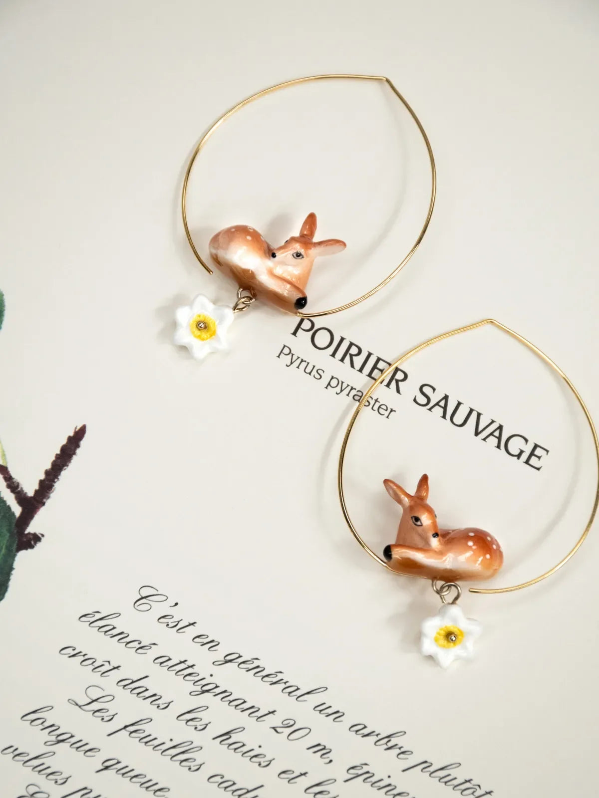 Sleeping Doe & Flower Hoops
