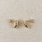 18k Gold Filled Croissant Stud Earrings