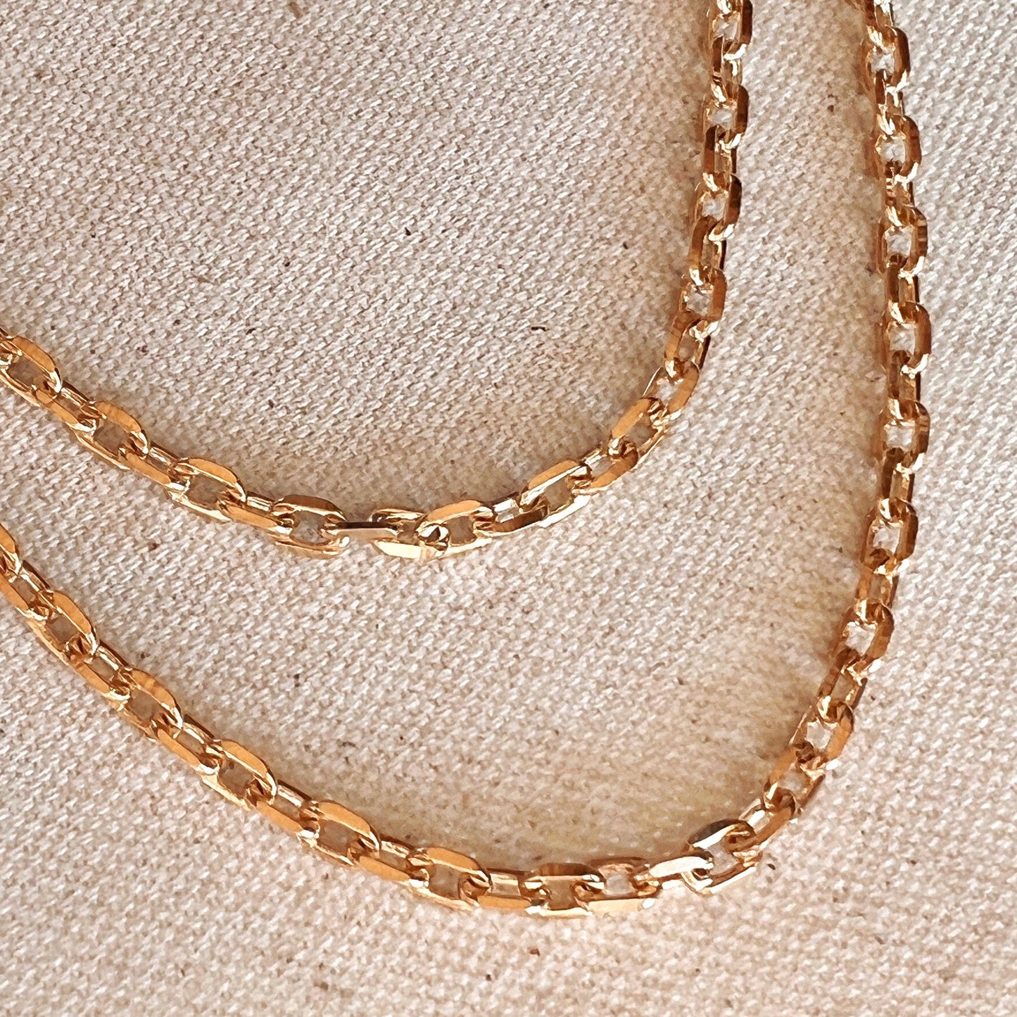 Gorgeous Unique 18k Gold Filled Link Chain