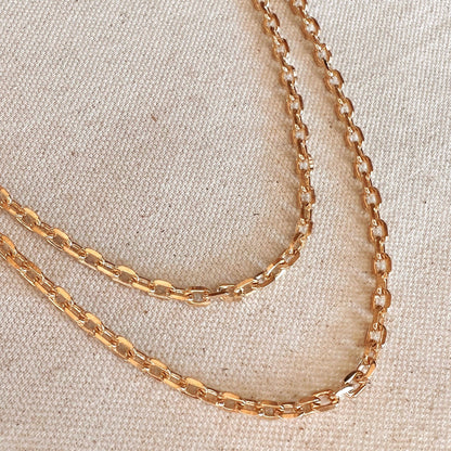 Gorgeous Unique 18k Gold Filled Link Chain