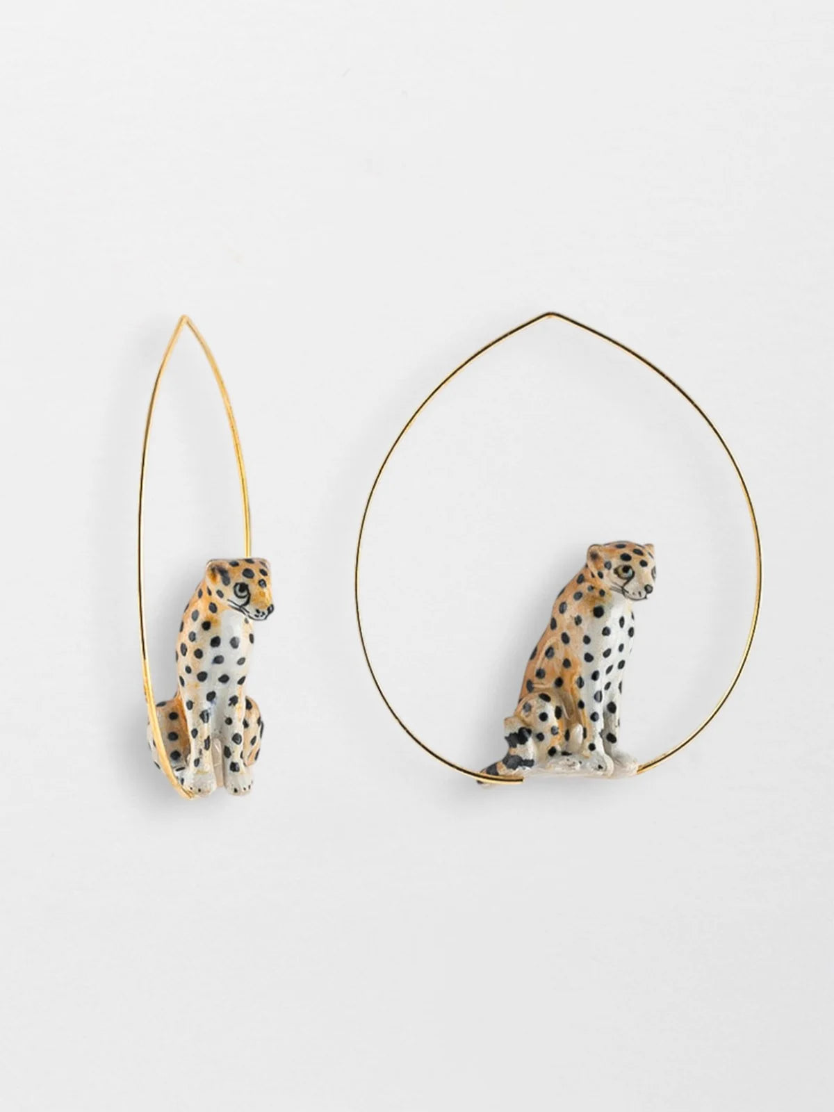 Sitting Cheetah Earrings