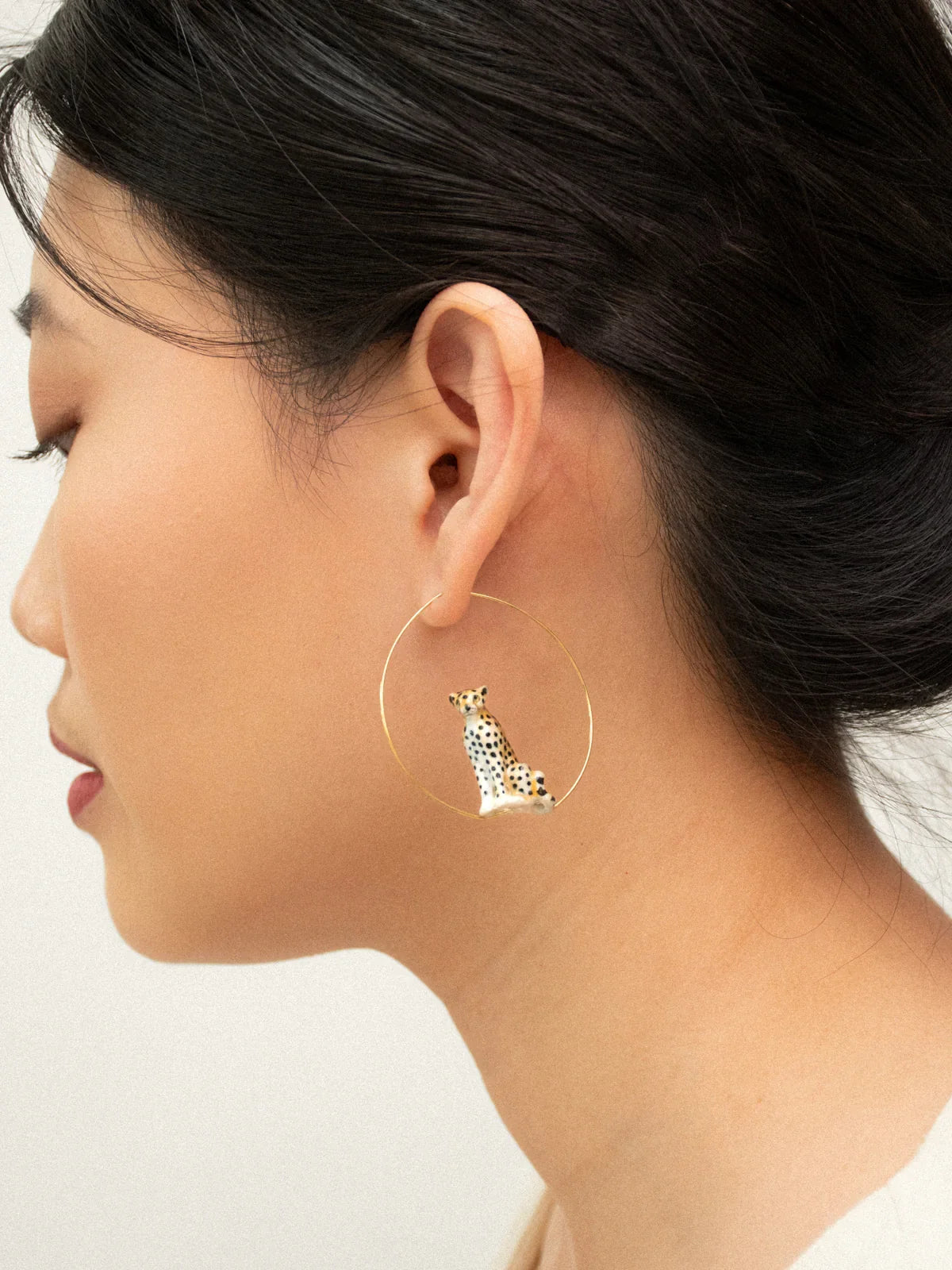 Sitting Cheetah Earrings
