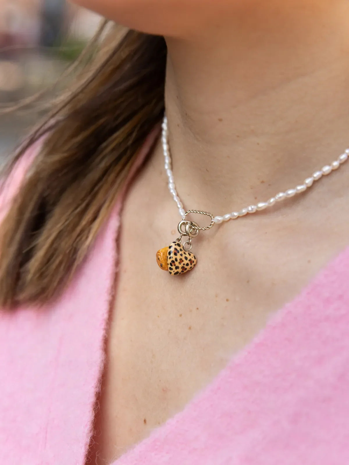 Leopard Heart charm