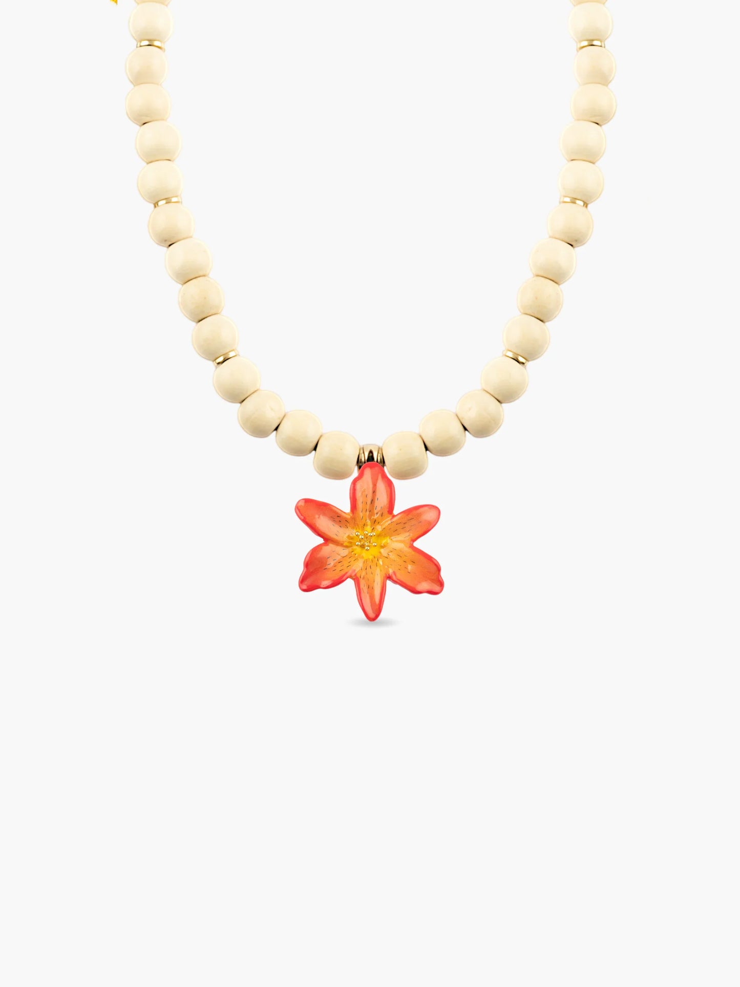 TIger Lily Pearl Necklace