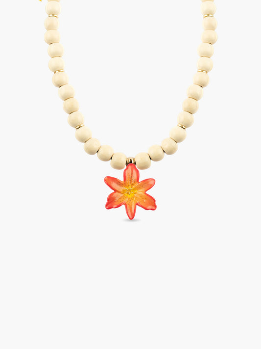 TIger Lily Pearl Necklace
