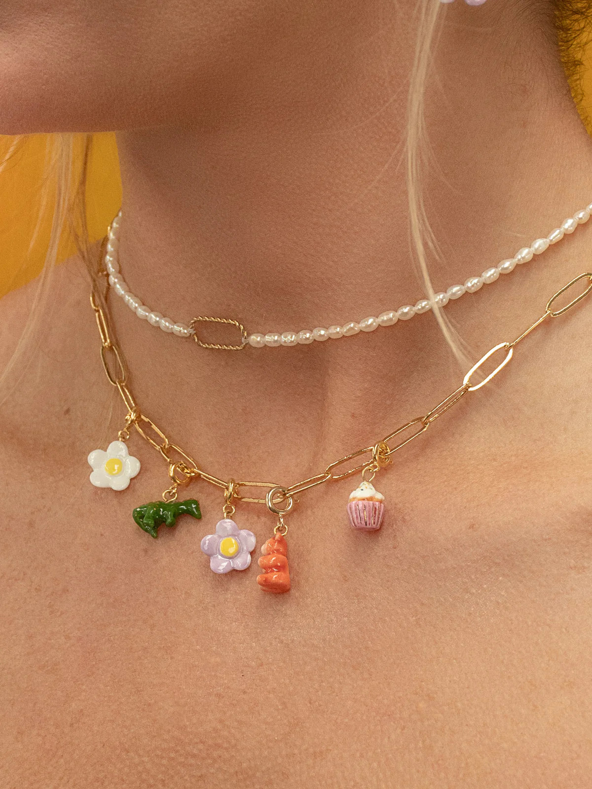 White Flower Charm - Candy