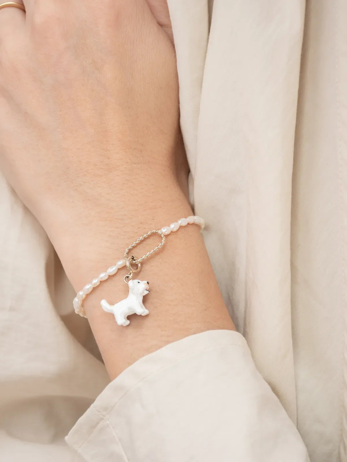 White Terrier Charm