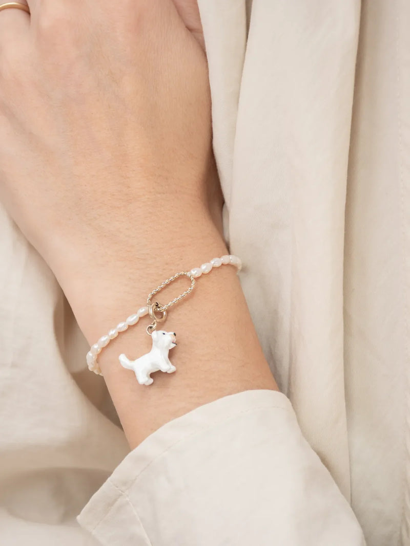 White Terrier Charm